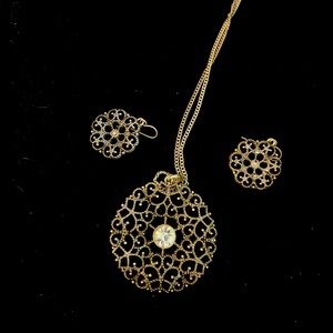 Sterling Silver Necklace and Earring Set